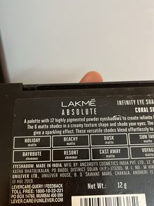 Lakme Absolute Eyeshadow Palette