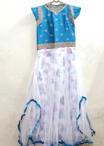 Offers Accepted Long Frock With Design Neck