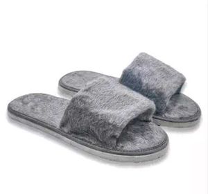 Any One Fuzzy Blue Slippers