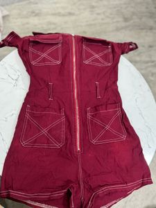 Red Romper Jumpsuit