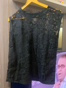 Elegant Black Lace Top