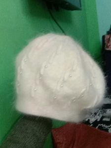 White Beret Hat