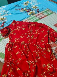 Red Floral Dress