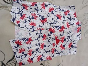 Green and Red-white Kurta Dhoti set