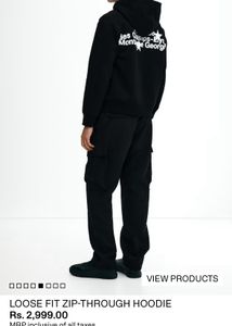 H&amp;M Black Zip-Up Hoodie