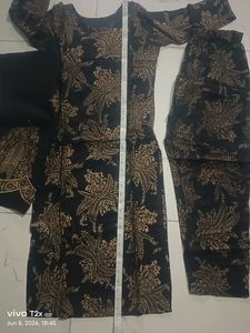 Women Black 🖤 Rayon Printed Kurta Set