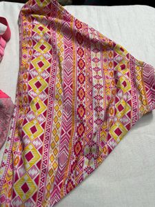 Pink Patterned Bikini Bottom