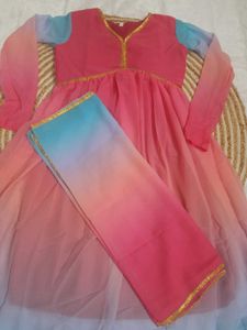 Anarkali Gown With Dupatta