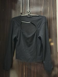 Cutout Long Sleeve Top