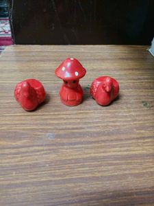 Red Ceramic Figurines