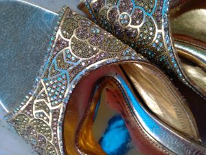 Golden Bridel Foot wear👡👡