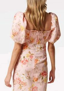 Floral Puff Sleeve Mini Dress