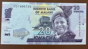 20 Kwacha banknote from Malawi