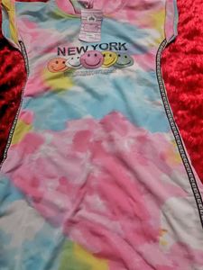 Tie Dye Smiley Face Dress