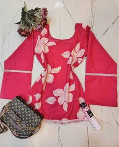🆕 Pinteresty Royal Pink Handmade Short Kurta ✨🎀