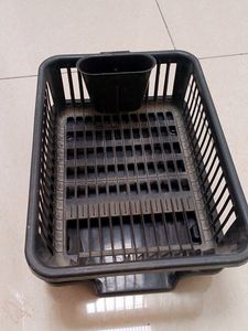 Black Plastic Dish Rack