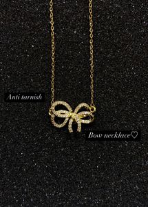 Anti Tarnish Bow Necklace 🎀