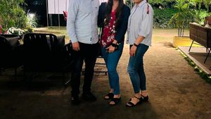 Navy Blue Denim Front Open Jacket..