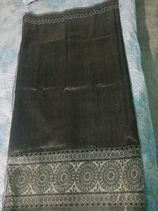 Greyish coloured saree