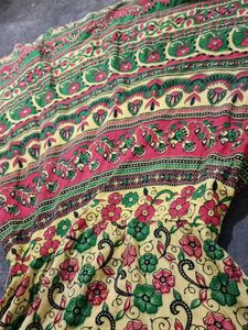 Vintage Print Maxi Skirt