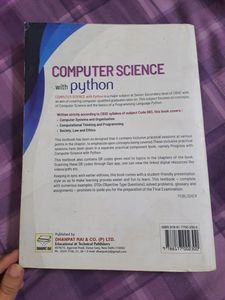 Computer Science With Python Class 11th