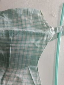 Pastel Blue Checkered Top