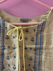 Embroidered Green Tunic Top