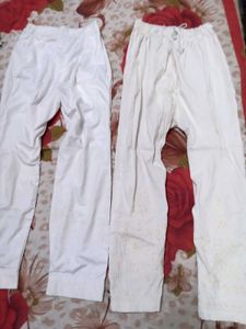 White Cotton Trauser