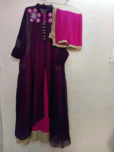 Designer Double Colour  Gown...