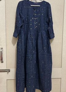 Elegant Blue Printed Kurta