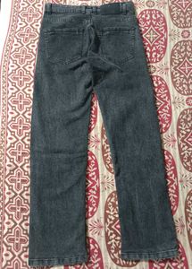 charcoal straight-fit Jeans