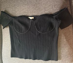 H&amp;M Black Off Shoulder Top