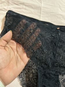 Elegant Black Lace Panties