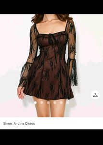 Savana Sheer A Line Dress