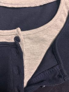Urbanic Ribbed Colorblock Henley 🌒
