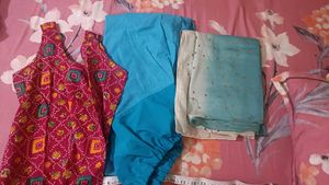 Pink Printed Kurti Set