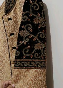 Velvet Sholder Design Sherwani