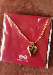 Anti-Tarnish Golden Heart of Sea Necklace