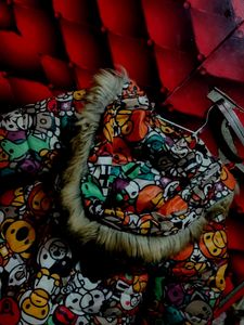 Multicolour Animal Print Jacket
