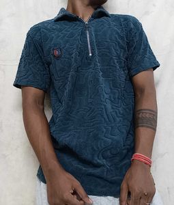 Vintage Textured Polo Shirt
