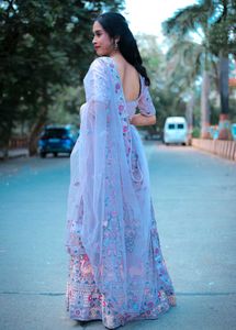 Elegant Lavender Lehenga Choli