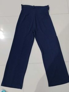 Kotty Straight Fit Blue Formal Trousers
