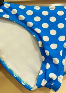 Blue Polka Dots Bikini Bottom
