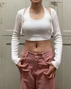 White Cropped Cardigan &amp; Tank Set