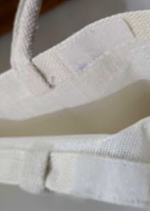 white jute bag