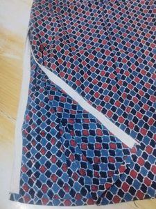 Pure Ajrakh cotton kurti