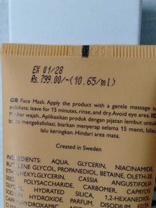 exfoliate &amp;energised mask(Oriflame)