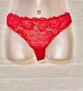 🎄Buy 2, Get 1 Free🎁Red Lace Thong Panty