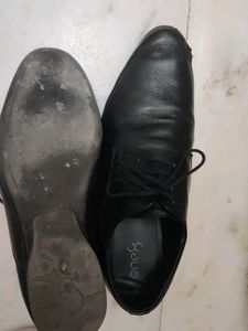 One8 By Virat Kohli Branded Formal Black Shoes For Men