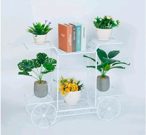 Plant Flower Pot Stand (White)